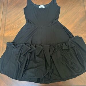Reformation Black Bubble Mini  Dress